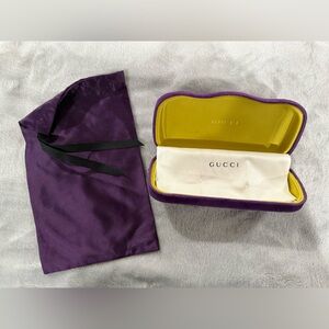 Gucci Purple and Yellow Eyewear Case